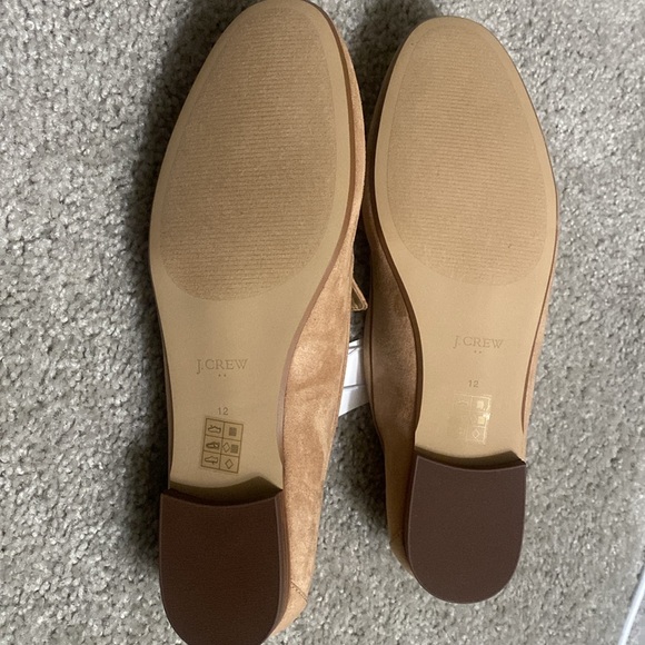 J. Crew size 12  Microsuede bow loafers - Picture 2 of 4